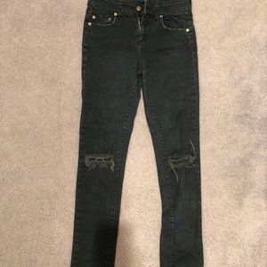 CARMAR Dark Denim Ripped Jeans